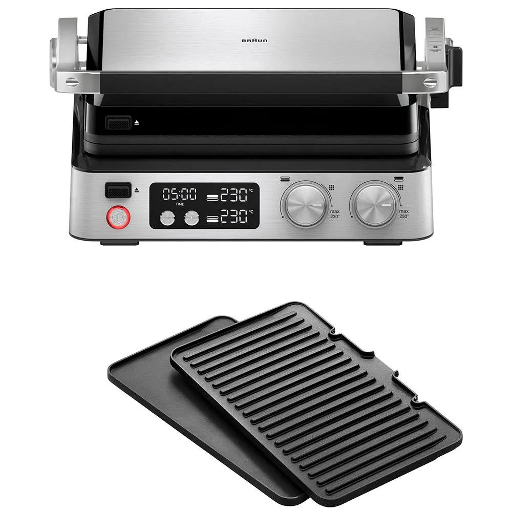 Grelhador Braun MultiGrill 7 CG 7040 2000W Preto/Aço Inoxidável