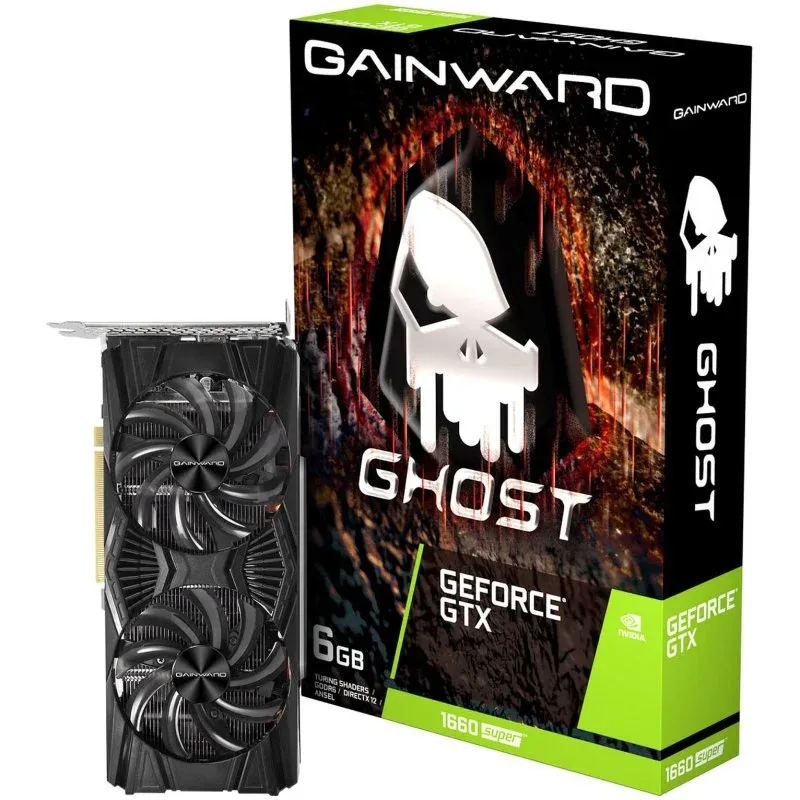 Placa gráfica Gainward GeForce GTX 1660 SUPER 6 GB GDDR6 com duas ventoinhas Ultra HD