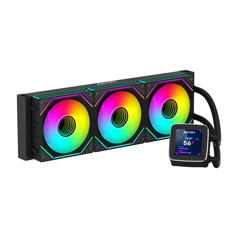 Water Cooler Abysm Gaming Oceanic 360 ARGB com LCD 2.8’’ Preto
