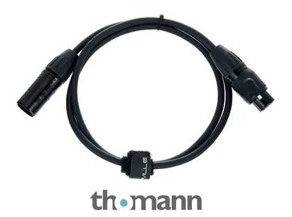Stairville PDC5BK IP65 DMX Cable 1m 5pin