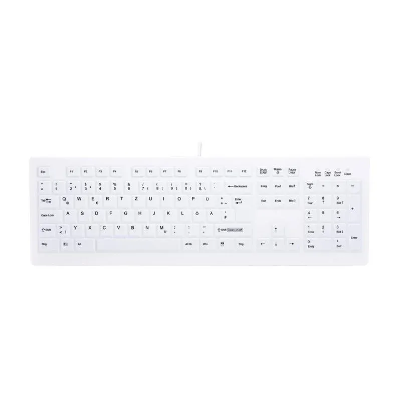 Teclado de membrana CHERRY AK-C8100F-UVS-W/GE Layout DE resistente água