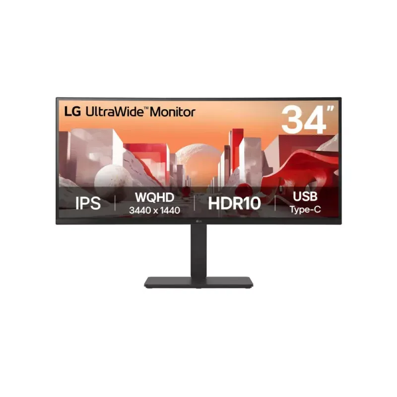 LG MONITOR IPS 34" 21:09 CURVO WQHD 60HZ HDMI DP USB-C RJ45 COLUNAS HAS 34BA75QE