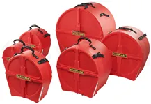 Conjunto de Estojos para Bateria Hardcase HPROCKFUSION6 Vermelho