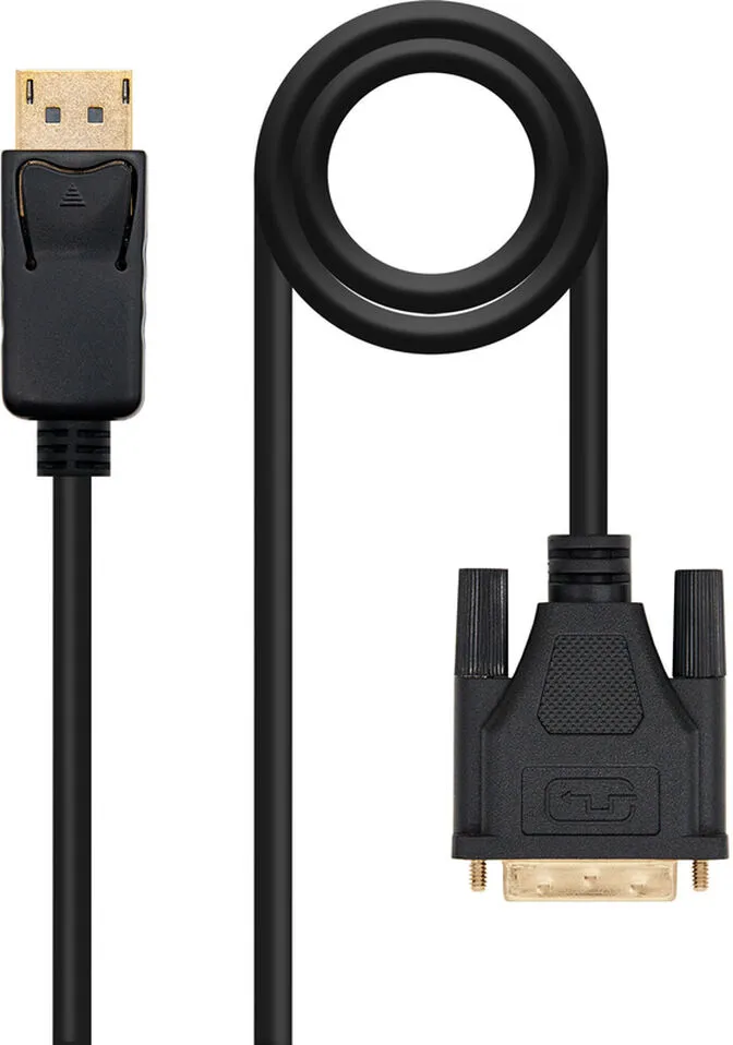 Cabo Conversor Nanocable DisplayPort/M > DVI/M 2 M Preto