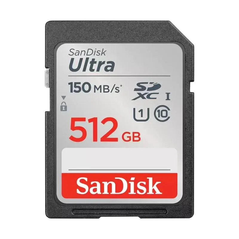 Cartão de Memória Sandisk Ultra SDSDUNC-512G-GN6IN 512GB SDXC UHS-I 150MB/s