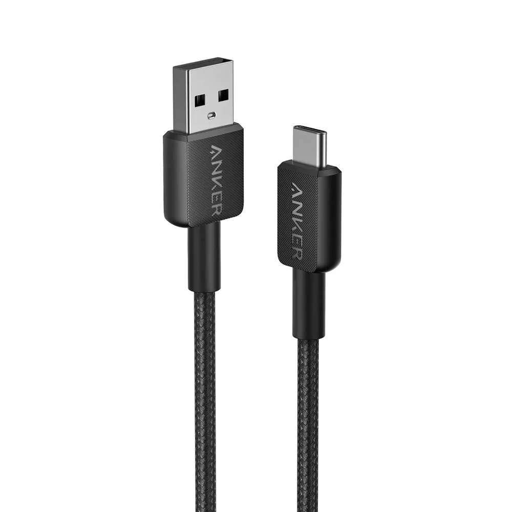 Cabo Anker 322 USB-A p/ USB-C 1.8m Preto