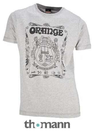 Orange T-Shirt Crest Grey XXL