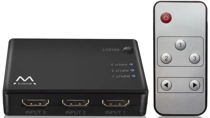 Switch HDMI Ewent 3 Portas 4K@30Hz
