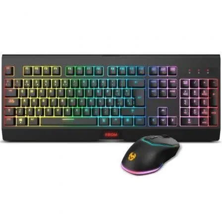 Kit Teclado + Rato Wireless RGB Krom Kabala Nox