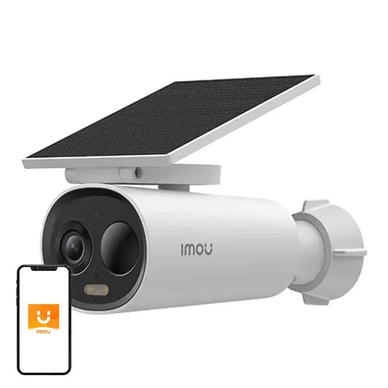 Câmara de Vigilância IP Exterior WiFi Cell 3C AIO c/ Painel Solar (Branco) - IMOU