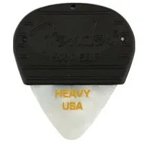 Palheta Fender 351 Mojo Grip Picks Celluloid White Moto Heavy