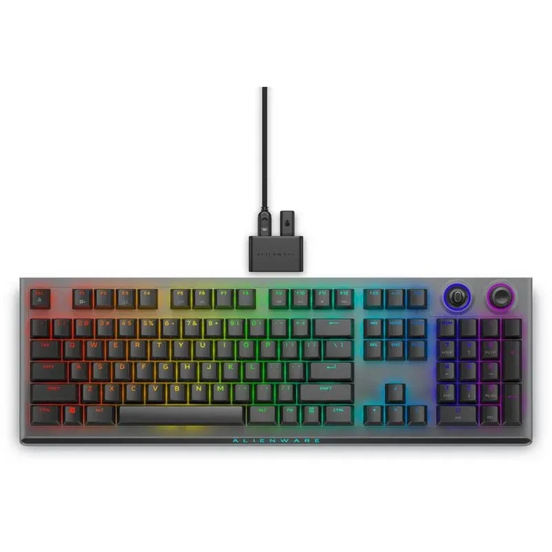 Teclado ALIENWARE Tri-Mode AW920K mecânico completo RGB sem fios e com fio