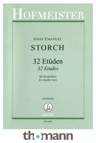 Friedrich Hofmeister Verlag Storch Etüden Kontrabass