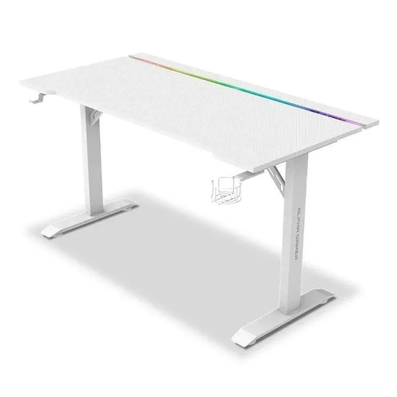 Mesa Gaming Alpha Gamer 140cm Aglomerado e Aço RGB acessórios