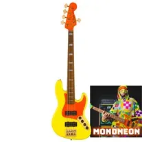 Fender MonoNeon Jazz Bass® V MN Neon Yellow