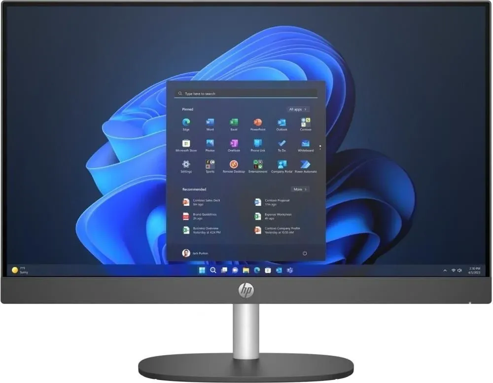 All-in-One HP ProOne 240 G10 Intel Core i5-1335U 16GB 512GB SSD Iris Xe 23.8" Windows 11 Pro