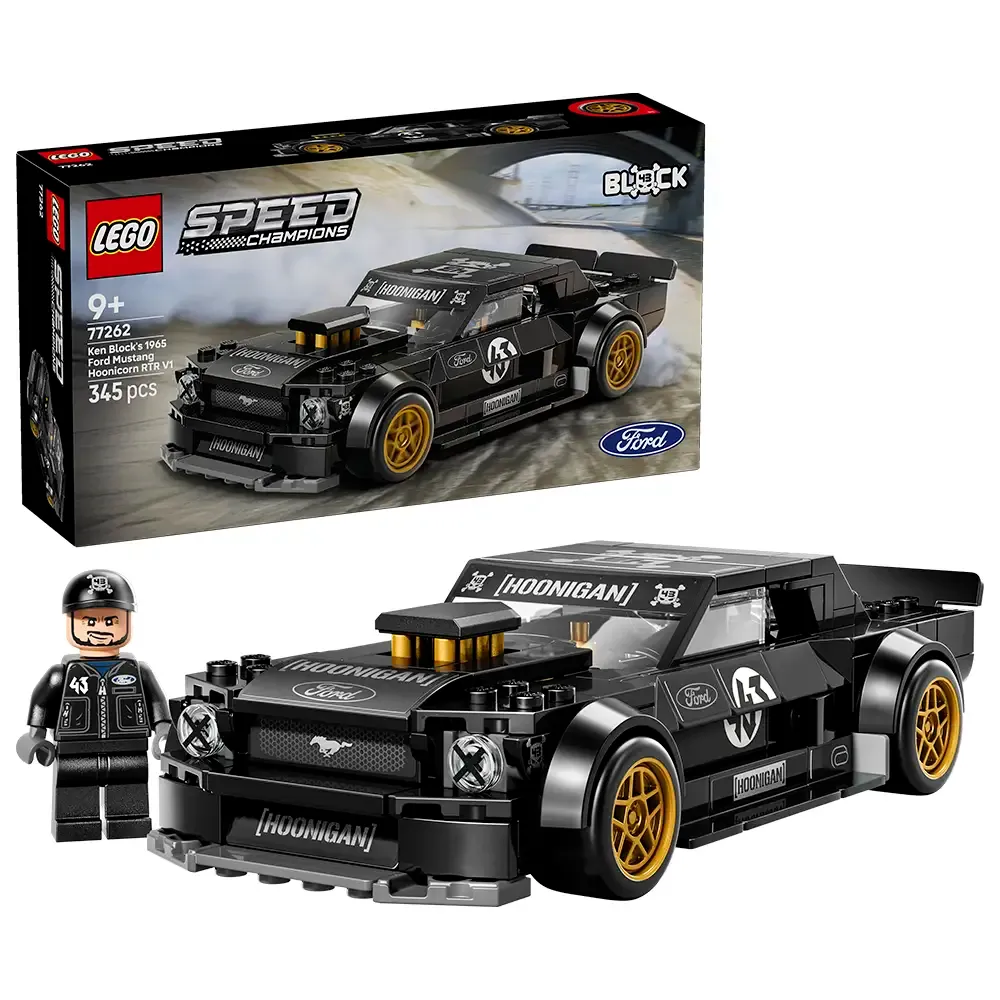 LEGO Speed Champions: 65 Ford Mustang Hoonicorn V1 de Ken Block | Idades 9+ | 345 Peças | Item 77262