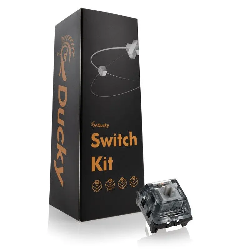 Pack 110 Switches Ducky Kalih Super V2 Speed Silver Mecânicos 3-Pin Linear MX-Stem 38g