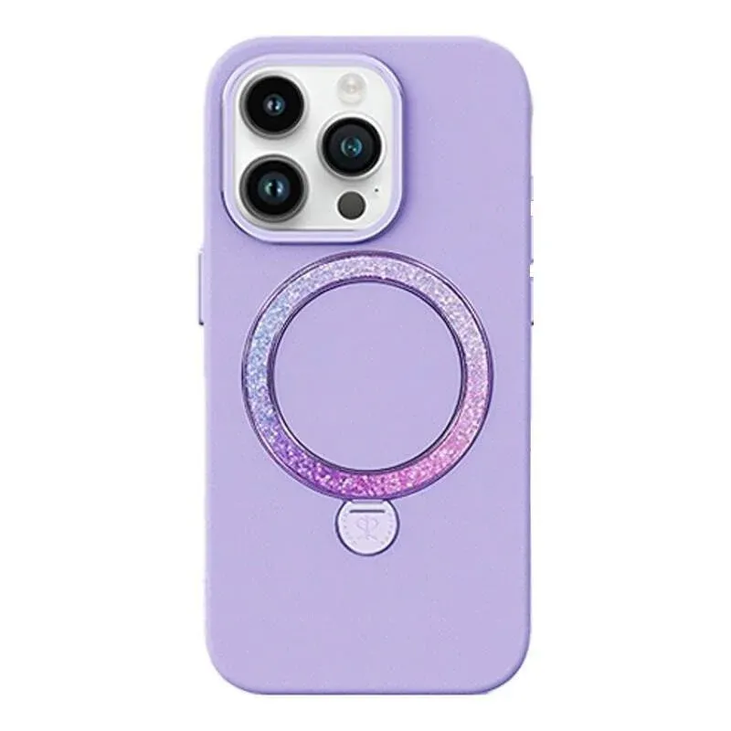 Funda para móvil Joyroom PN-14L4 Dancing Circle Silicone Roxo com MagSafe para iPhone 14 Pro Max