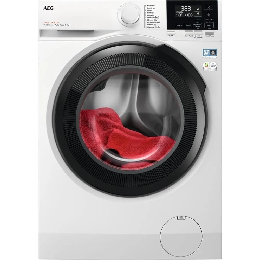 Máquina de Lavar Roupa 9Kg 1400RPM LFR6194O4Q (Branco) – AEG
