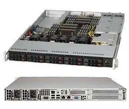 Supermicro SuperChassis 116AC2-R706WB2 Rack Black CSE-116AC2-R706WB2
