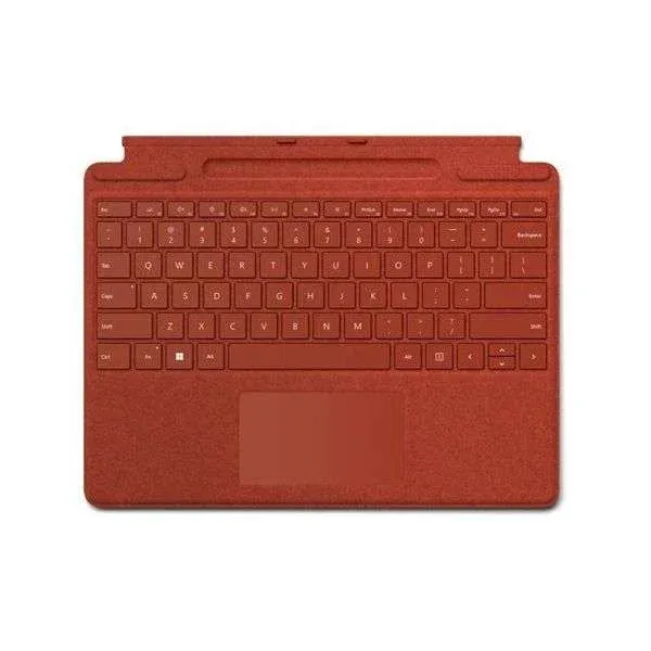 Capa Teclado Microsoft Surface Pro Signature + Caneta Surface Slim Pen 2 - Poppy Red