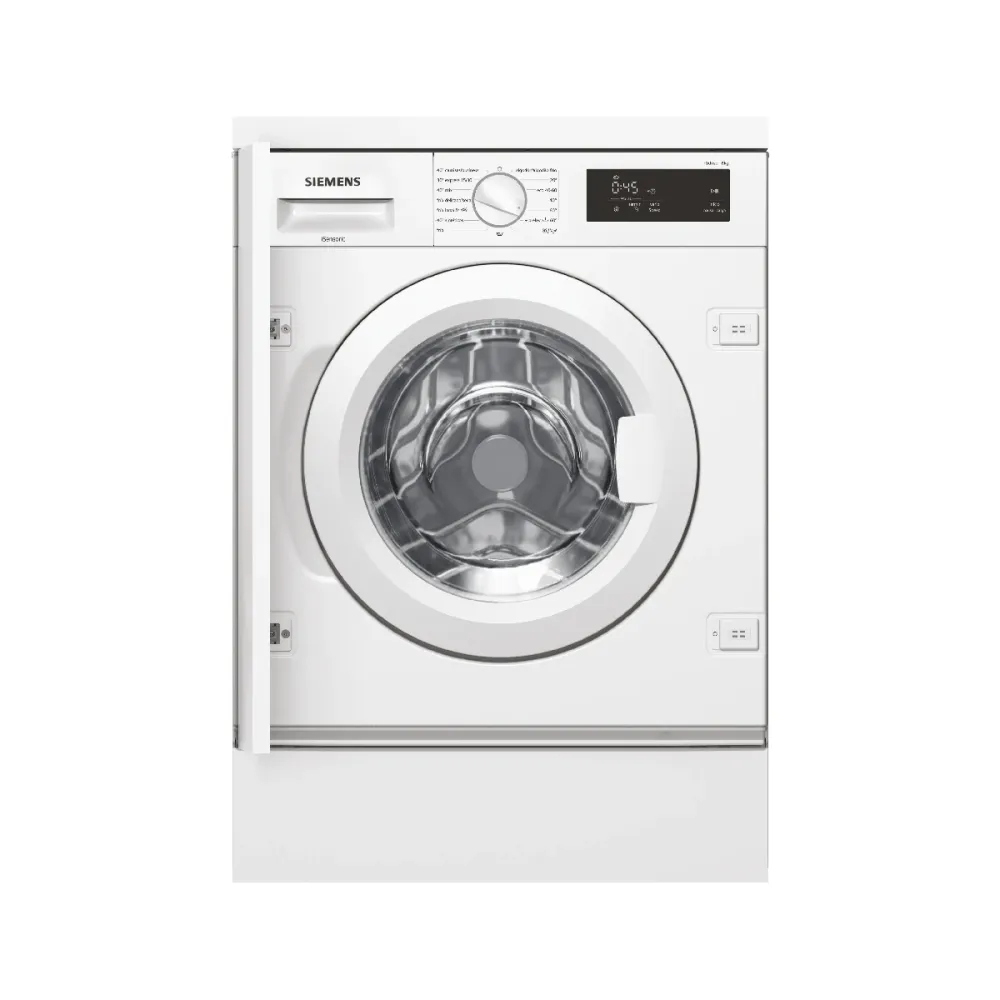 Máquina de Lavar Roupa Encastre Siemens WI12W327ES 8Kg 1200rpm Inox