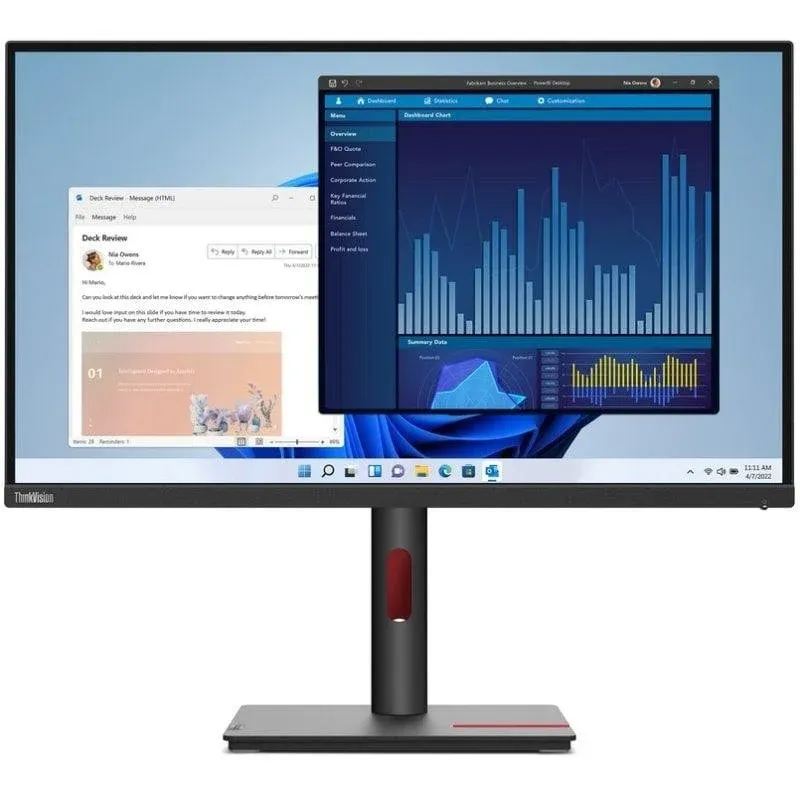 Monitor Lenovo ThinkVision T27p-30 27" UltraHD 4K 60Hz IPS USB-C 90W 6ms VESA