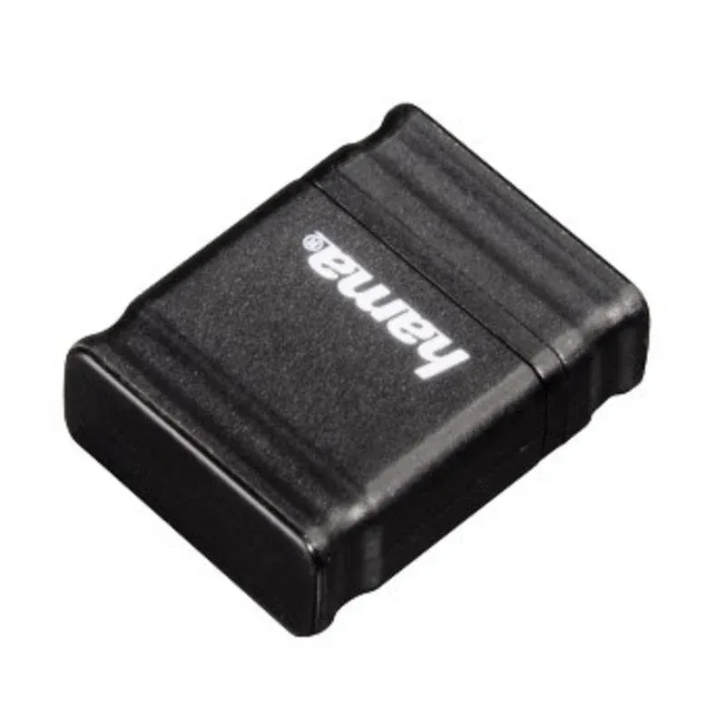 Pen Drive Pen USB HAMA Smartly 64GB USB 2.0 Preto com Tampa
