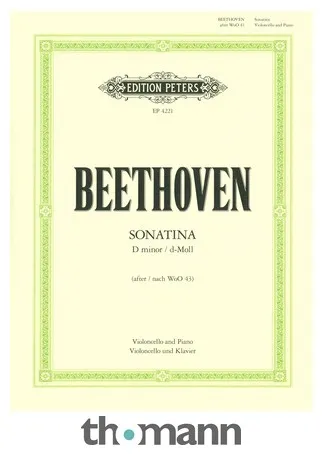 Edition Peters Beethoven Sonatine WoO43 Cello
