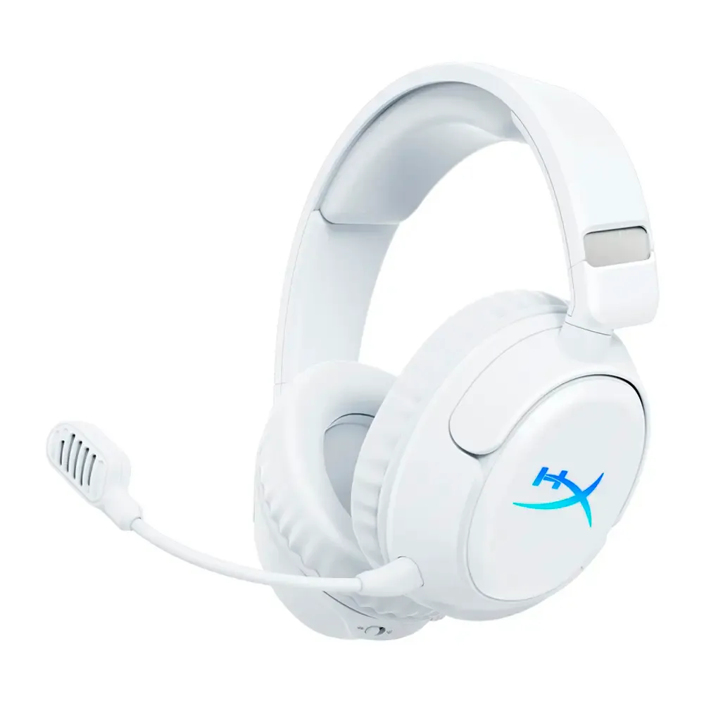 Headset HyperX Cloud Flight 2 RGB Wireless/Bluetooth PC, PS5/PS4, Nintendo Switch, Mac, Mobile Branco