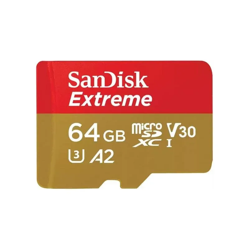 Memória Flash SanDisk Extreme 64 GB MicroSDXC UHS-I Class 10