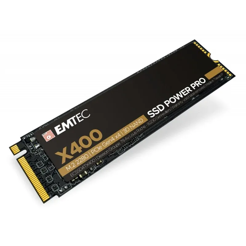 Disco Rígido Emtec X400 Power Pro 2TB SSD M.2 PCIe 4.0 3D NAND NVMe