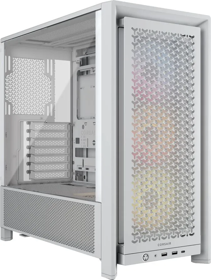 Caixa ATX Corsair Frame 4000D RS ARGB Branco Vidro Temperado