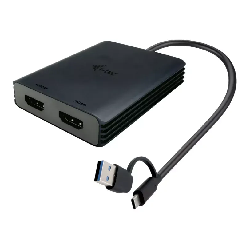Adaptador i-tec USB-A/USB-C duplo 4K HDMI Video