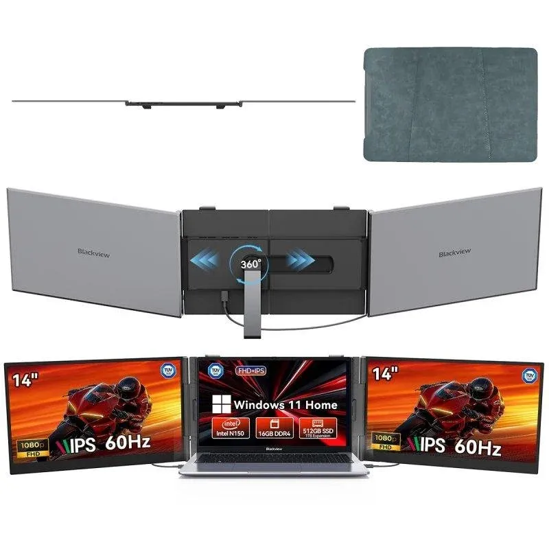 Monitor Blackview DCM6 Pro 14'' Full HD IPS 60Hz Ultra Fino USB-C Altifalante Leve