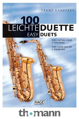 Hage Musikverlag 100 Leichte Duette Saxophon