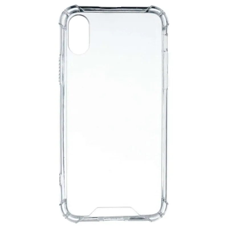Funda para móvel Reforçada Silicone TPU Transparente Esquinas Reforçadas para iPhone X