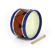 Bombo Tradicional Adamastor PLX12 Vermelho/Aro Azul 30cm