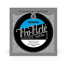 Cordas individuais Guitarra Clássica D'Addario HGH-3T Híbrido Pack 3 cordas agudas