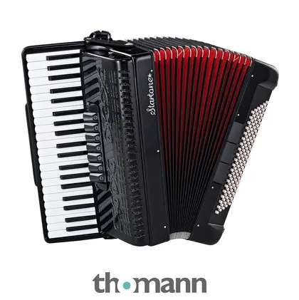Startone Piano Accordion 120 Black MKII