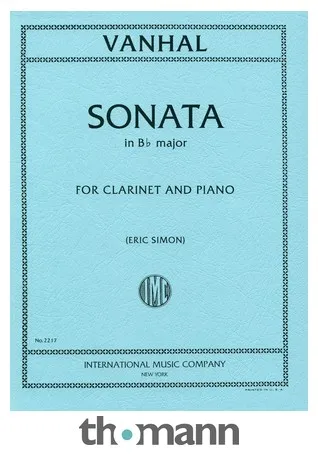 International Music Company Vanhal Sonate B-Dur Klarinette