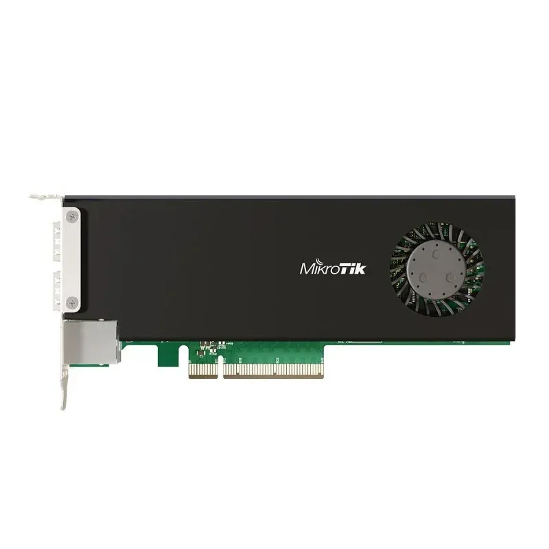 Placa de rede Mikrotik CCR2004-1G-2XS-PCIe PCI Express 25G SFP28 4GB RAM RouterOS v7