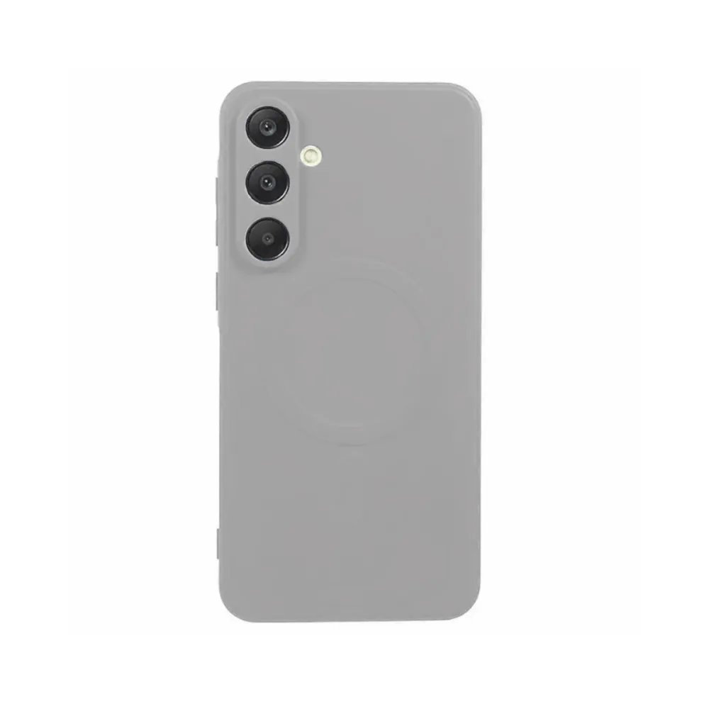 Capa Silicone com Magsafe Samsung Galaxy A57 Cinzento