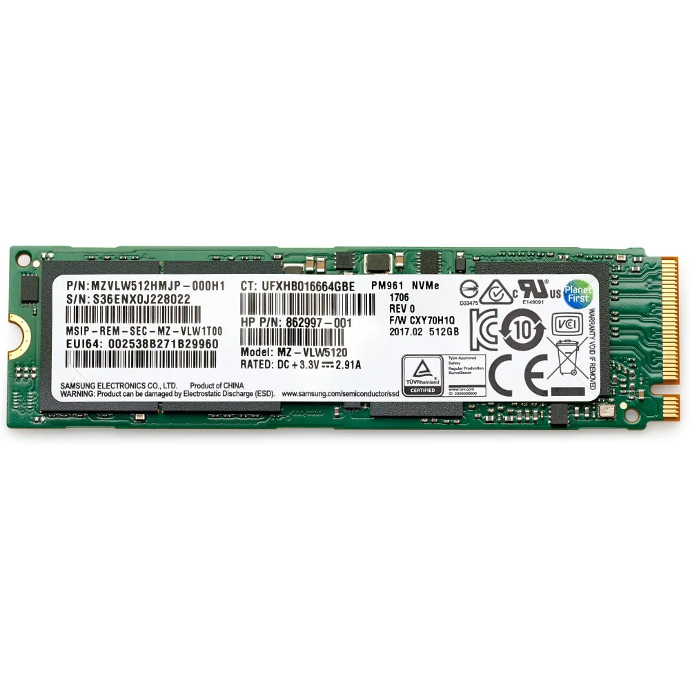 HP - SSD - 1 TB - interna - M.2 - PCIe 3.0 x4 (NVMe) - para ZBook 15 G6 Mobile Workstation, 17 G6 Mobile Workstation