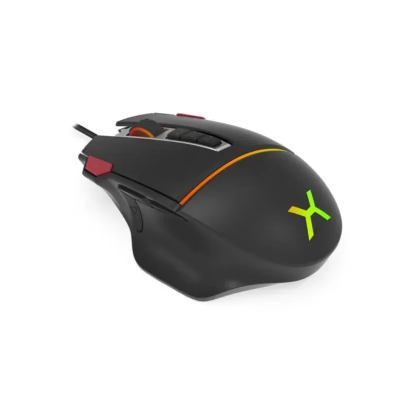 Ratão KRUX Fuze Pro USB tipo A 12000 DPI Preto RGB 11 Botões