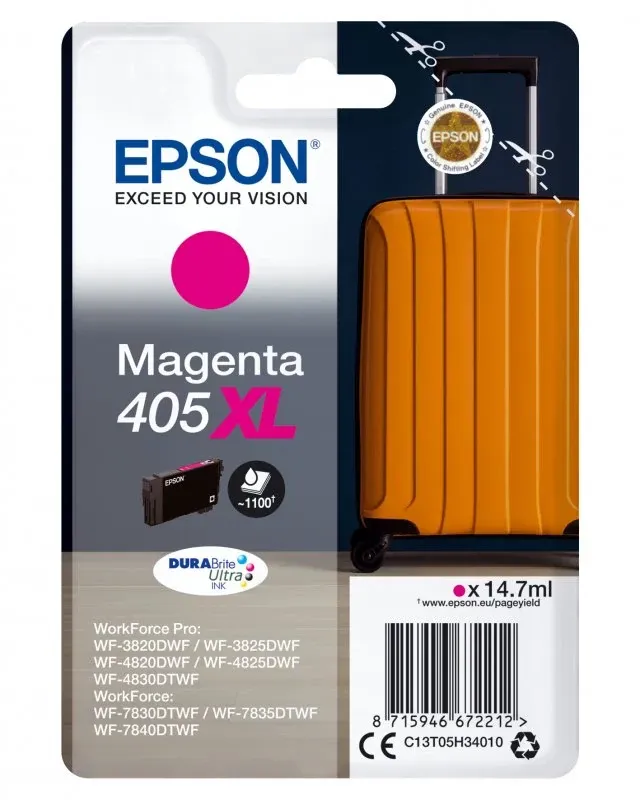 Singlepack Magenta 405XL DURABrite Ultra Ink