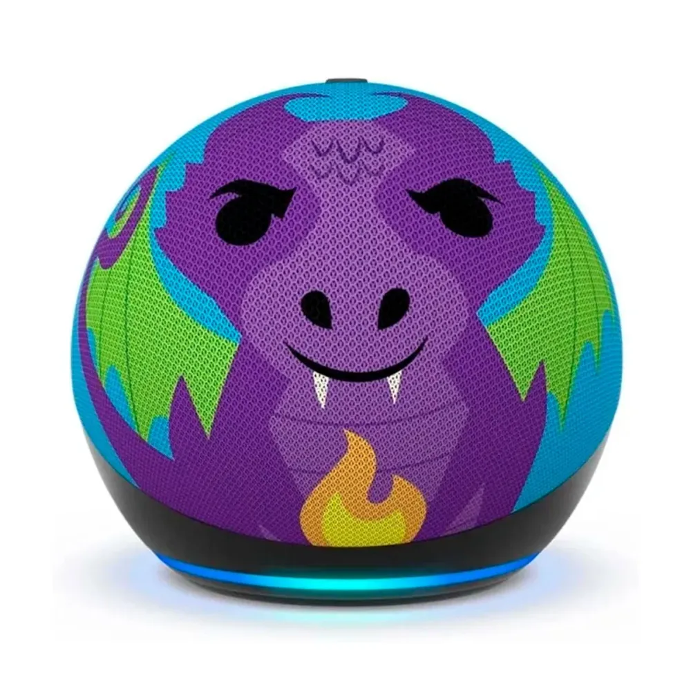 Assistente Virtual Amazon Echo Dot Kids Dragão 5ª Geração