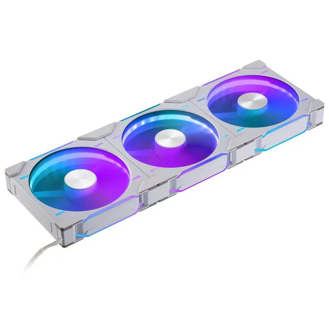 Ventoinha Phanteks D30 PWM reverse Airflow DRGB Branco Pack 3 - 140mm