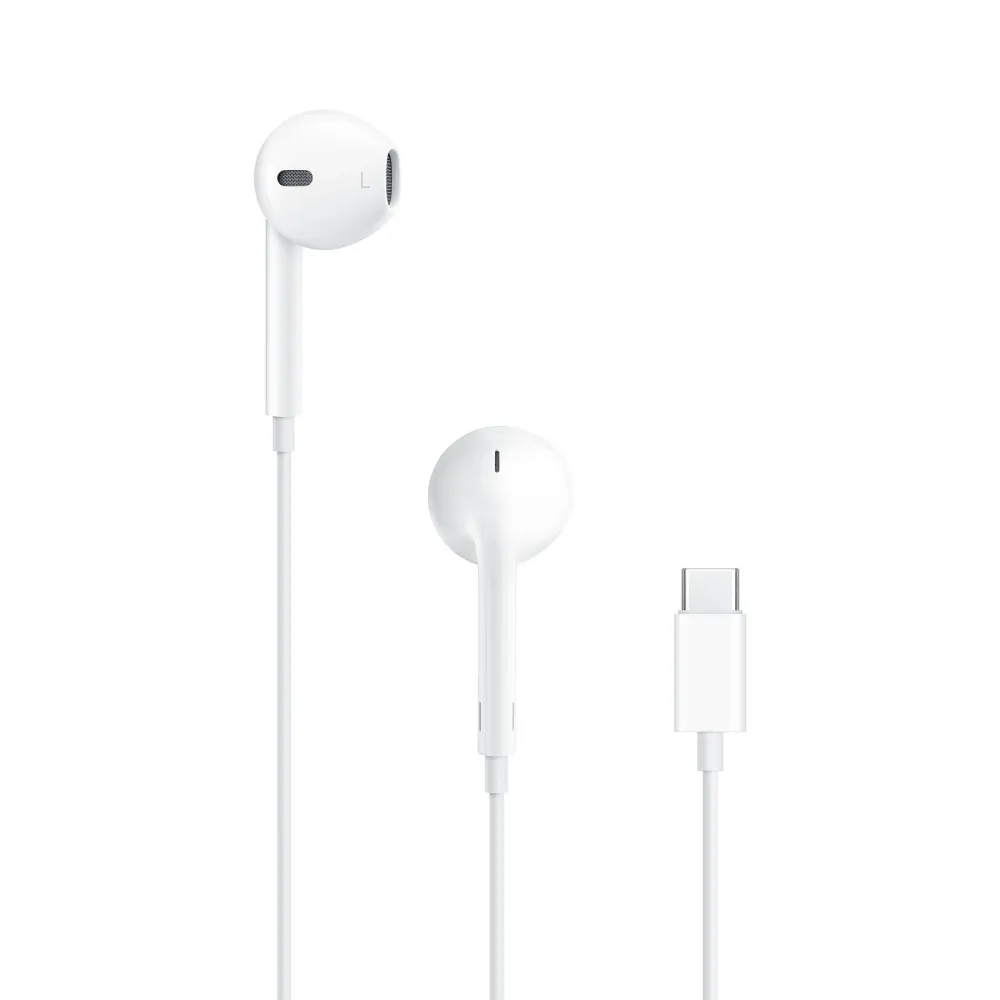 Auriculares Apple com Fio USB-C brancos com microfone e controlo de volume